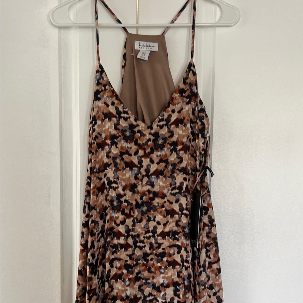 Nicole Miller Brown and Black Maxi Dress